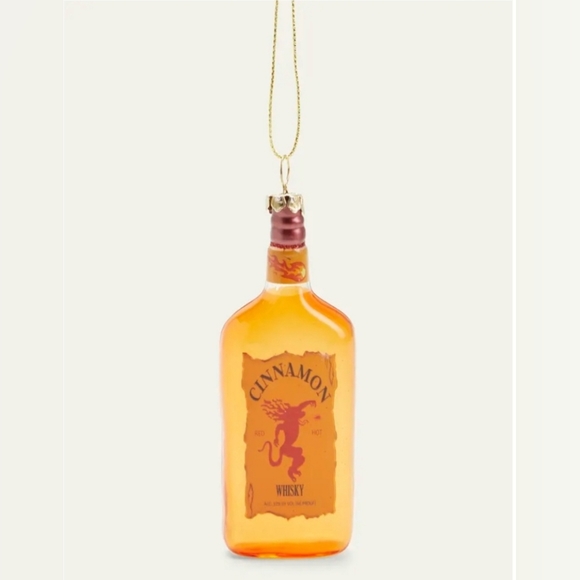 Cinnamon Whiskey Glass Christmas Tree Ornament NWT - Picture 1 of 6